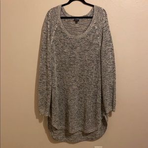 Open Stitch Tunic Sweater